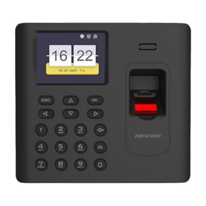 RESIGILAT - Terminal standalone IP de pontaj cu cititor Amprenta, Card Mifare, Wi-Fi - HIKVISION DS-K1A802AMF-B [1]