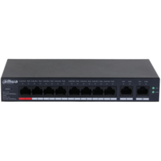 Switch 10 porturi Gigabit 8 porturi PoE cu management Dahua - CS4010-8GT-110