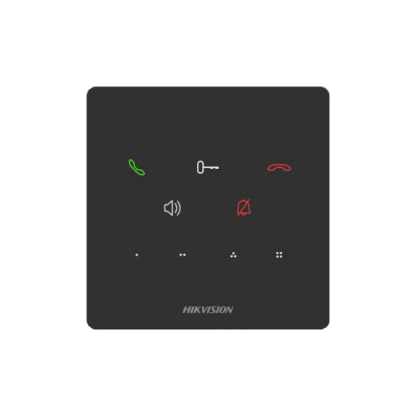 Post de interior pentru videointerfon comunicare TCP/IP 9 butoane cu touch microfon difuzor PoE Hikvision - DS-KH6000-E1 [1]