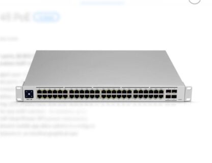 Switch 48 porturi Gigabit PoE 195W 4 porturi SFP management Ubiquiti UniFi - USW-48-POE [1]