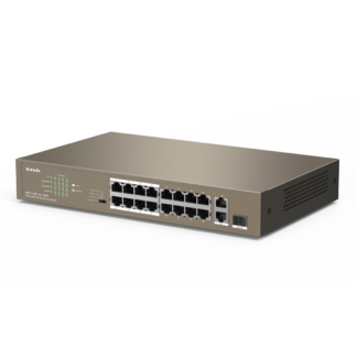 Switch 16 porturi PoE 10/100 Mbps, 2 port RJ45 Gigabit, 1 port SFP Gigabit - TENDA TND-TEF1118P-16-150W-V30