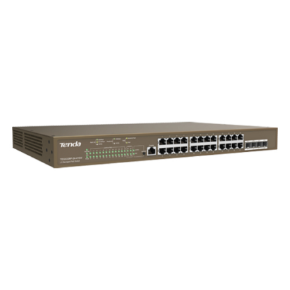 Switch 24 porturi PoE Gigabit 1 port consola 4 port SFP Gigabit management - TENDA TND-TEG5328P-24-410W [1]