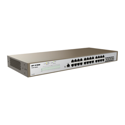 Switch 24 porturi Gigabit, 4 porturi SFP Gigabit, 1 port RJ45 consola, Management, 1U - IP-COM PRO-S24 [1]