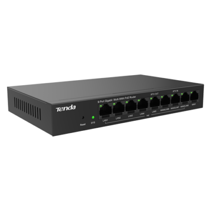 Router 8 porturi PoE+, 1 port WAN, Gigabit, Web Management - TENDA TND-G0-8G-POE [1]