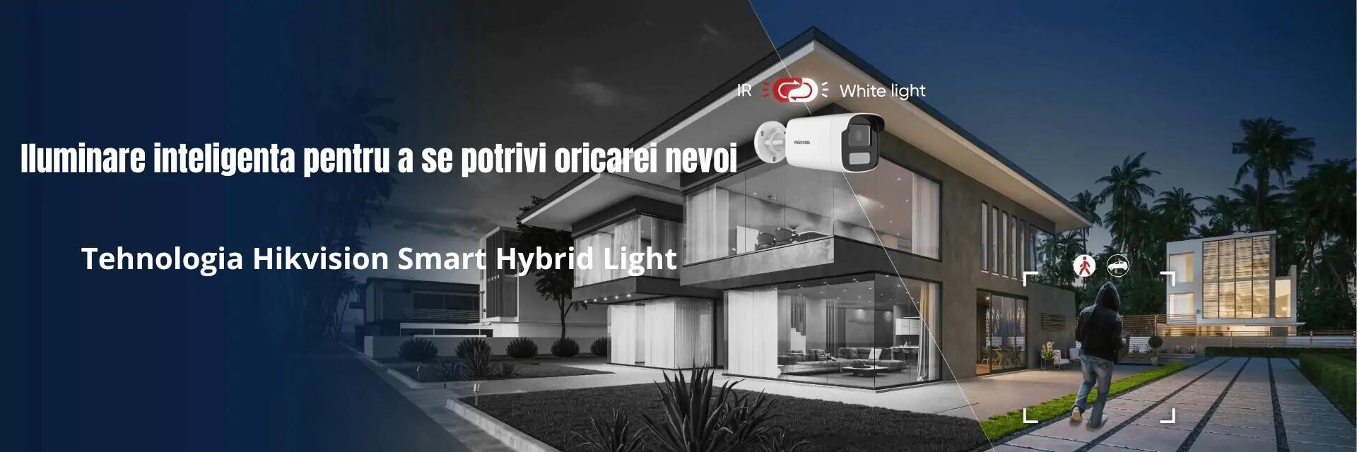 Sistem supraveghere complet 4 camere Hikvision 8MP