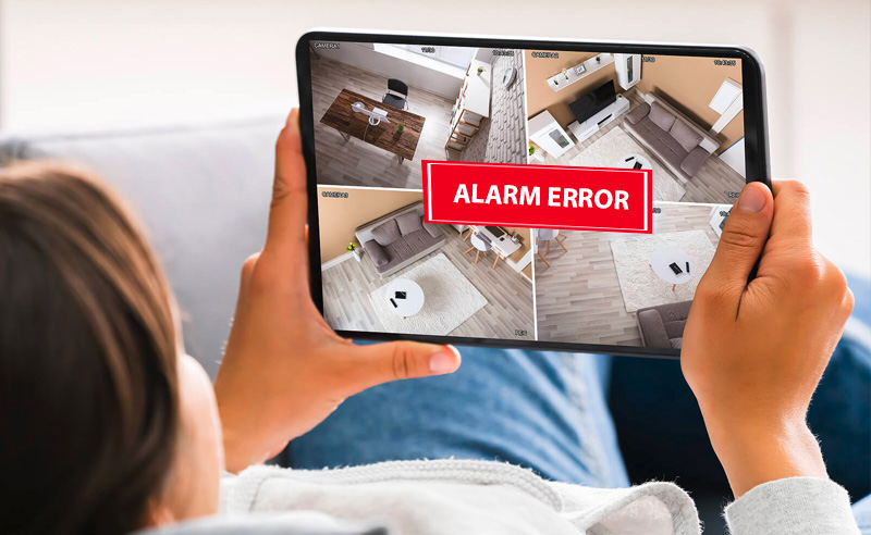 eroare notificari si alarma camere de supraveghere