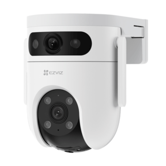 Camera supraveghere IP Wi-Fi Pan&Tilt, Dual 3K, Audio bidirectional, SDcard, distanta IR 30m, color 24/7 - EZVIZ H9c Dual