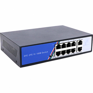 Switch PoE 8 10/100Mbps + 2 10/100/1000Mbps 125W - BestNPS NPS08F02GN