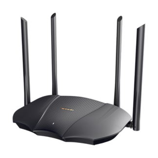 Router Wi-Fi 6, DualBand 2.4Ghz/5GHz, 574+2402Mbps, 4x6dBi, 3 porturi Gigabit - Tenda TND-TX12