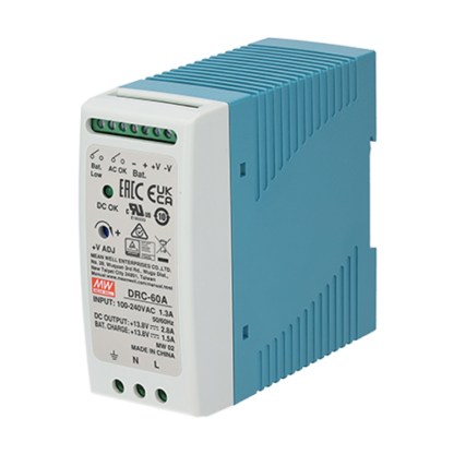 Sursa de alimentare in comutatie, 13.8V / 4.3A, sina DIN, BackUp - MEAN WELL DRC-60A [1]