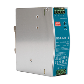 Sursa de alimentare in comutatie, 12V / 10A, sina DIN - MEAN WELL NDR-120-12