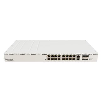 Switch 16xRJ45 PoE Gigabit, 2xRJ 45 consola, 4 SFP 10G, Management - MIKROTIK CRS320-8P-8B-4S+RM