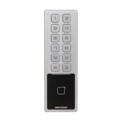 Terminal control acces cu tastatura, card M1, Bluetooth, Wi-Fi, Alarma - HIKVISION DS-K1T805MBWX [1]