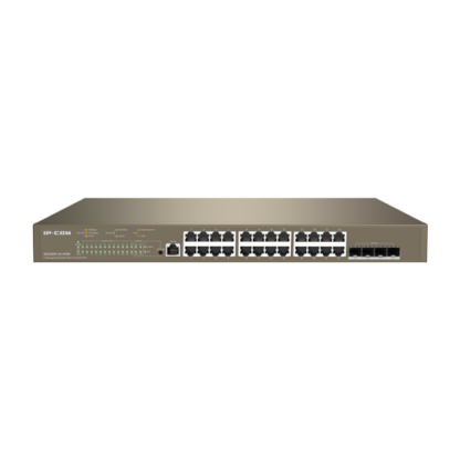 Switch 24 porturi PoE 1Gbps, 4 porturi SFP+ 10Gbps, L3 Cloud Management - IP-COM G5328XP-24-410W [1]