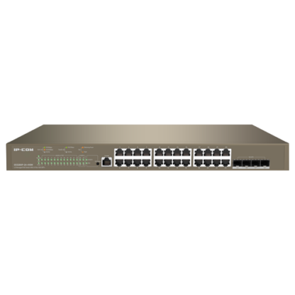 Switch 24 porturi PoE 1Gbps, 4 porturi SFP+ 10Gbps, L3 Cloud Management - IP-COM G5328XP-24-410W [1]