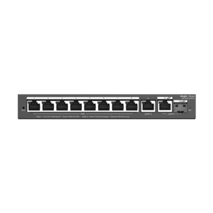 Switch 8 porturi PoE+ Gigabit, 2 porturi GE, 1 port SFP, Cloud Management - Ruijie RG-ES210GS-P [1]