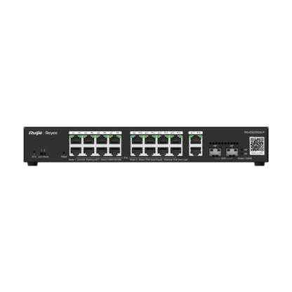 Switch 16 porturi PoE+, 2 porturi GE, 2 porturi SFP, Gigabit, Cloud Management - Ruijie RG-ES220GS-P [1]