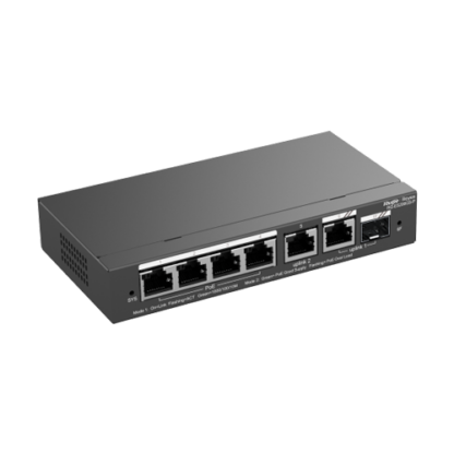 Switch 4 porturi PoE+, 2 porturi GE, 1 port SFP, Gigabit, Cloud Management - Ruijie RG-ES206GS-P [1]