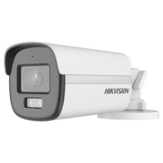 RESIGILAT - Camera de supraveghere Dual Light 2MP lentila 2.8mm IR 40m WL 40m ColorVu microfon - Hikvision - DS-2CE12DF0T-LFS-2.8mm