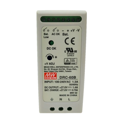 Sursa de alimentare in comutatie, 27.6V / 1.4A + 0.75A, sina DIN, backup - MEAN WELL DRC-60B [1]