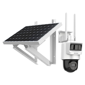 Camera PT IP, 4MP, 4G, 2.8mm, IR 30m, Audio, PIR+Radar, Panou solar, Acumulator - Hikvision DS-2DE2C400IWG-K-4G-C05S10-2.8mm