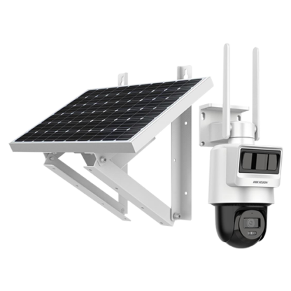 Camera PT IP, 4MP, 4G, 2.8mm, IR 30m, Audio, PIR+Radar, Panou solar, Acumulator - Hikvision DS-2DE2C400IWG-K-4G-C05S10-2.8mm [1]