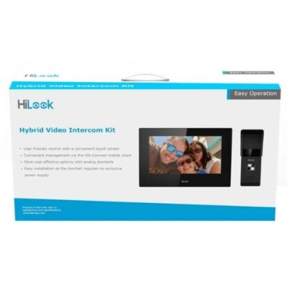 Kit videointerfon hibrid IP, 2MP, 1 familie, Wi-Fi, PoE, touchscreen, ecran 7 inch - Hikvision HiLook VI-K23P [1]