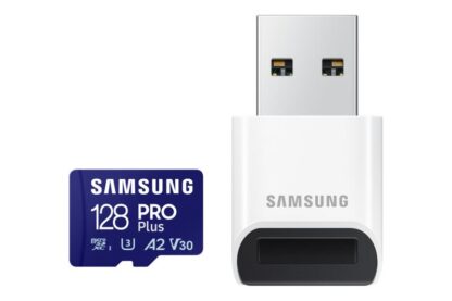 Card de Memorie SAMSUNG MicroSDHC PRO PLUS 128GB, Class10/Grade 3 cu cititor de carduri [1]