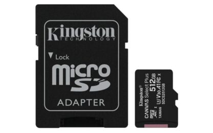 Card de memorie MicroSD 512GB, Adaptor SD, Class 10 - Kingston Select Plus [1]