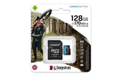 Card de Memorie MicroSD Kingston Canvas GO Plus, 128GB, Adaptor SD, Class 10 [1]