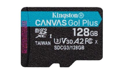 Card de Memorie MicroSD Kingston Canvas GO Plus, 128GB, Adaptor SD, Class 10 [1]