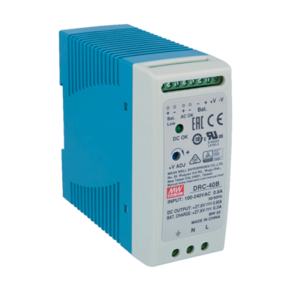 Sursa de alimentare in comutatie, 27.6V / 0.95A + 0.5A, sina DIN, backup - MEAN WELL DRC-40B [1]