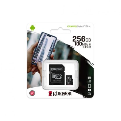 Card de Memorie MicroSD Kingston Select Plus, 256GB, Adaptor SD, Class 10 [1]