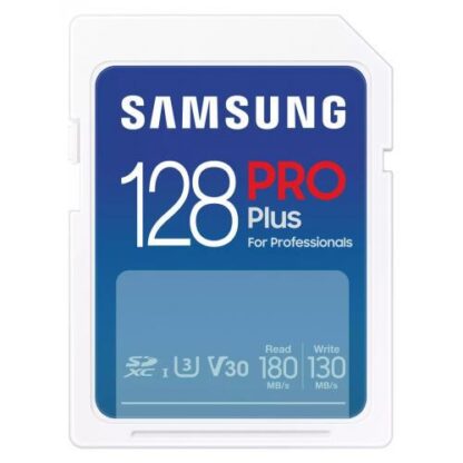 Card de Memorie Secure Digital Card Samsung, PRO Plus, 128GB, MB-SD256S/EU, Clasa U1, V10, pana la 120MB/S [1]