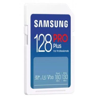 Card de Memorie Secure Digital Card Samsung, PRO Plus, 128GB, MB-SD256S/EU, Clasa U1, V10, pana la 120MB/S [1]