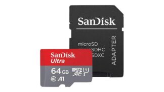 Card de Memorie Micro 64GB, clasa 10, include adaptor SD - SanDisk SDSQUAB-064G-GN6MA